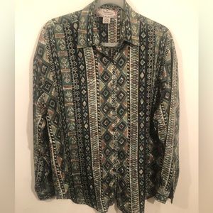 Jonathan Martin 100% silk shirt sz. M